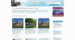 Desktop Screenshot of livingonaboat.co.uk