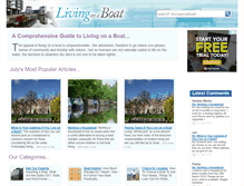 Tablet Screenshot of livingonaboat.co.uk